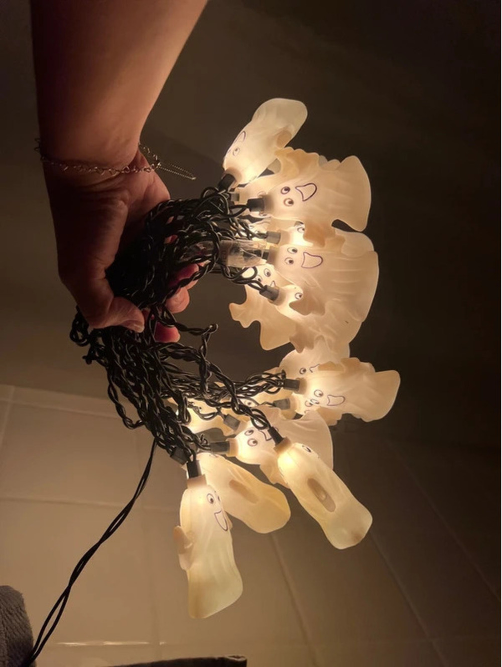 Vintage 20 Happy Ghost String Light